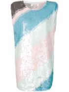 Circus Hotel Sequin Embellished Dress - Blue