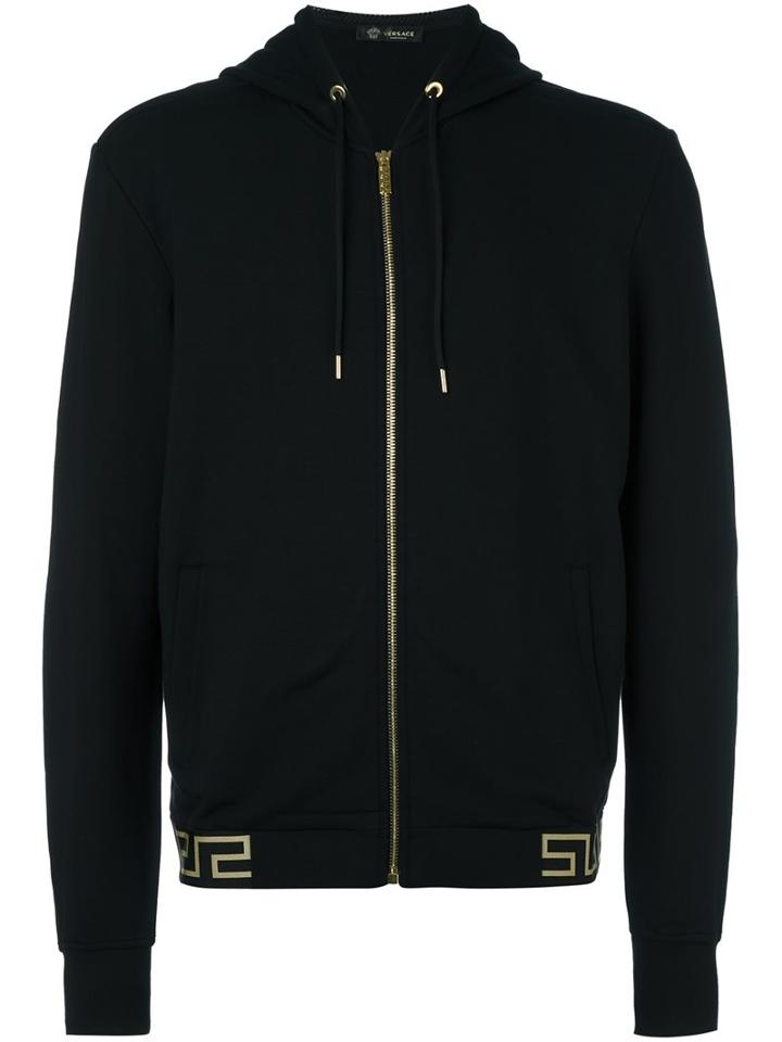Versace 'greca' Accent Hoodie