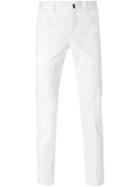 Incotex Slim Chino Trousers, Men's, Size: 56, White, Cotton/spandex/elastane