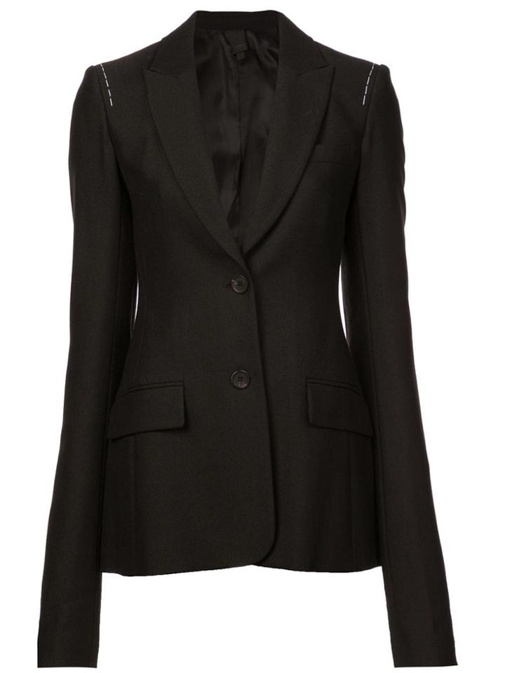 Vera Wang Stitching Detail Blazer - Black