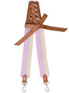 Fendi Multicoloured Strap You Leather And Fabric Shoulder Strap