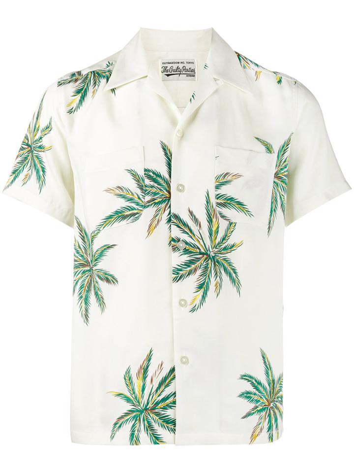 Wacko Maria Palms Hawaiian Shirt - Nude & Neutrals