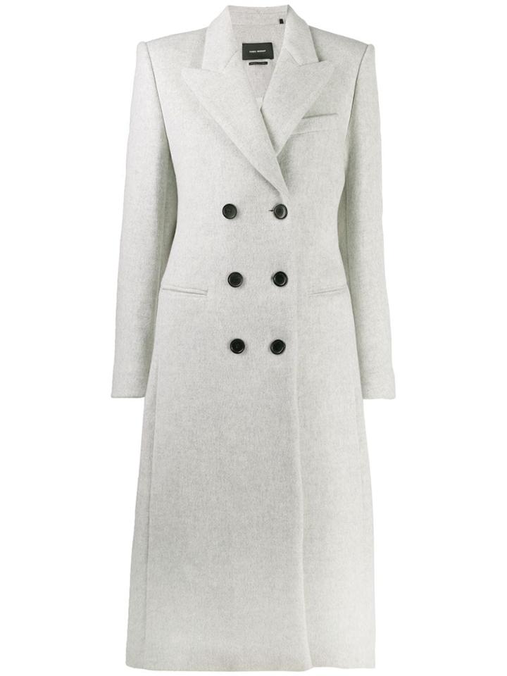 Isabel Marant Double Breasted Coat - Grey