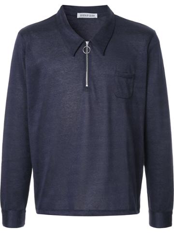 7x7 Zipped Neck Sweatshirt - Blue