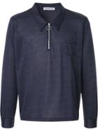 7x7 Zipped Neck Sweatshirt - Blue