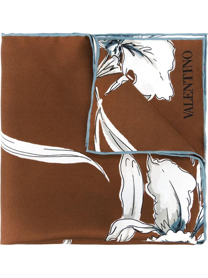 Valentino Garavani Floral Print Pocket Scarf