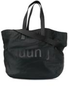 Juun.j Logo Print Tote - Black