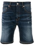 Dondup Faded Denim Shorts - Blue