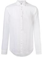 Michael Kors Classic Shirt, Men's, Size: Large, White, Linen/flax