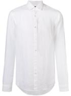Michael Kors Classic Shirt, Men's, Size: Large, White, Linen/flax