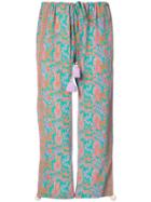 Figue Goa Paisley-print Cropped Drawstring Trousers - Multicolour
