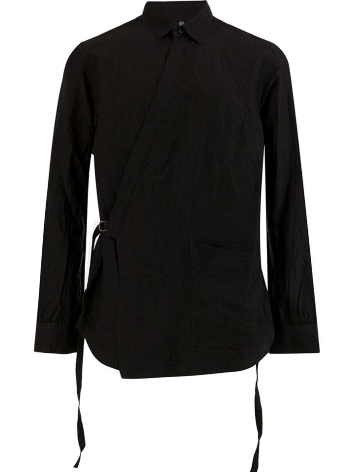 Attachment Tie Wrap Shirt - Black
