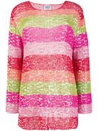 Gianfranco Ferre Vintage Sequin Embellished Colour Block Top - Pink &