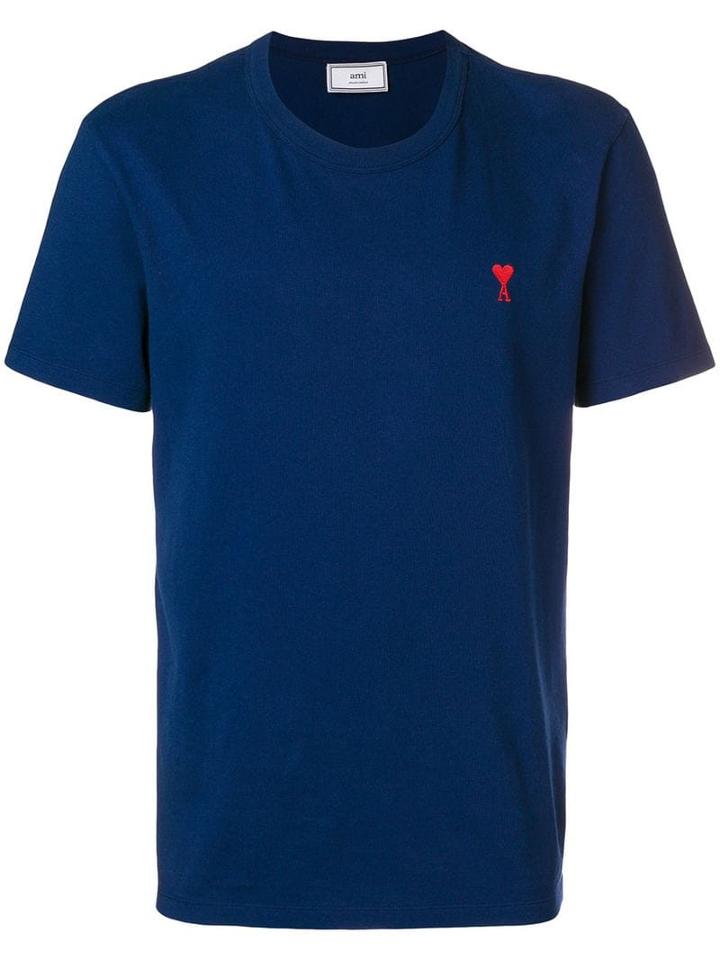 Ami Paris Ami De Coeur T-shirt - Blue
