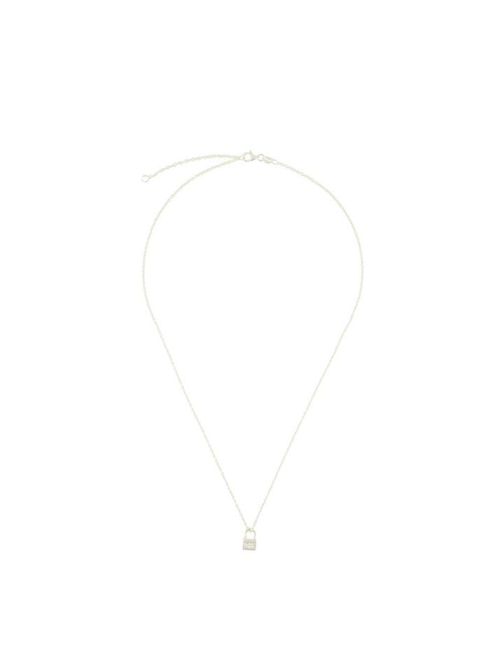 Meadowlark Lock Charm Necklace - Metallic