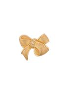 Christian Dior Vintage Bow Brooch - Metallic