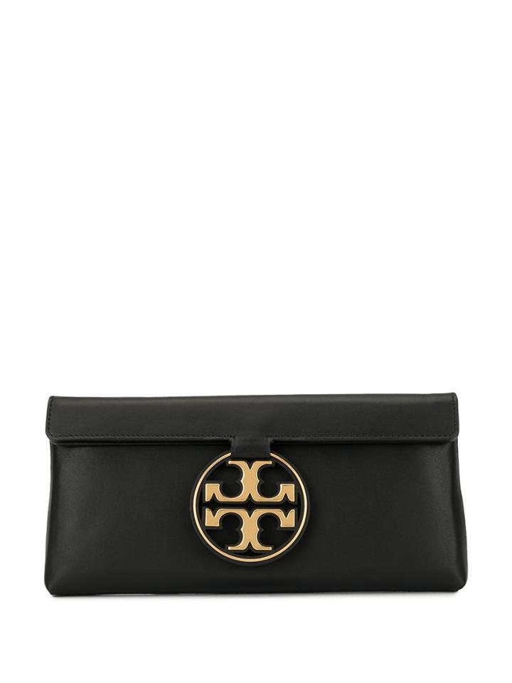 Tory Burch Miller Metal Clutch - Black