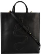 Gucci - Snake Embossed Tote Bag - Men - Leather - One Size, Black, Leather