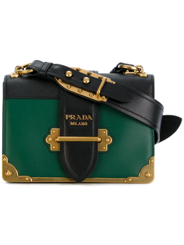 Prada Cahier Shoulder Bag - Green