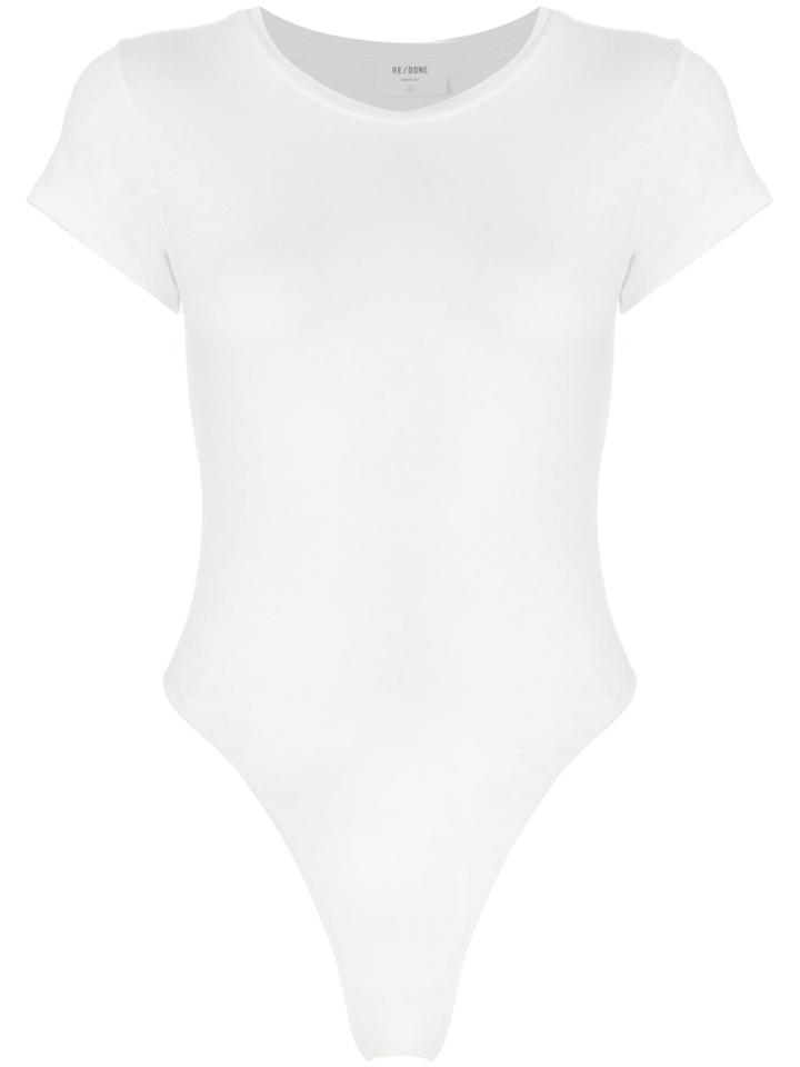 Re/done Jersey T-shirt Bodysuit - White