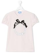 Lanvin Petite - Necklace Print T-shirt - Kids - Cotton/spandex/elastane - 14 Yrs, Girl's, Pink/purple