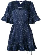Jonathan Simkhai Ruffle-trimmed Wrap Dress - Blue