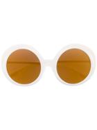 Christian Roth Eyewear Round Retro Sunglasses - Nude & Neutrals