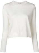 Semicouture Cropped Sweater - White