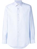 Paul Smith - Textured Long-sleeve Shirt - Men - Cotton - 17, Blue, Cotton