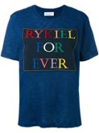 Sonia Rykiel - Forever T-shirt - Women - Cotton - S, Blue, Cotton