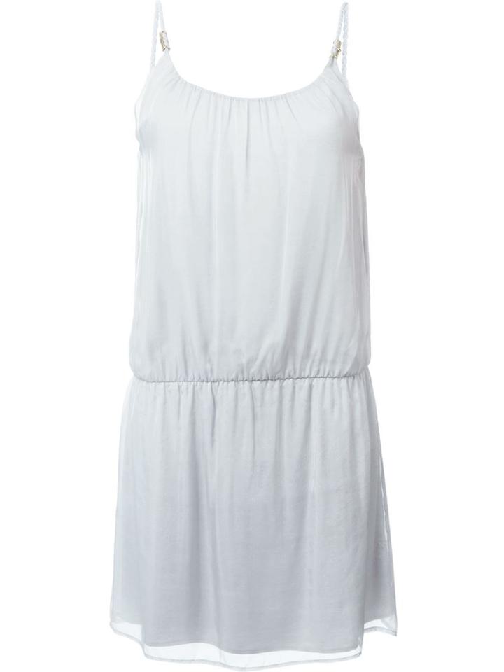 Heidi Klein 'st Thomas' Drop Waist Mini Dress, Women's, Size: Small, Grey, Viscose/spandex/elastane/silk