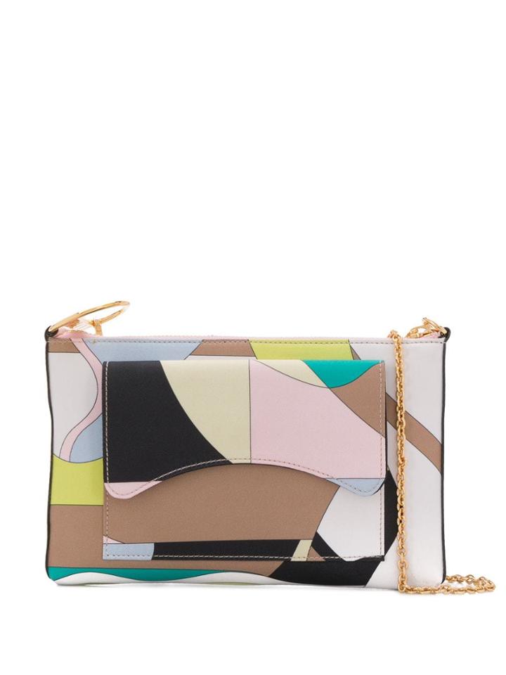 Emilio Pucci Vallauris Print Shoulder Bag - Green