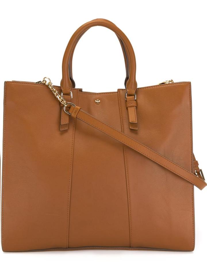 Tory Burch Large Cass Tote, Women's, Brown, Leather