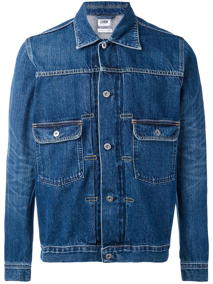Edwin - Denim Jacket - Men - Cotton - M, Blue, Cotton