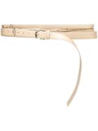 Les Hommes Polished Belt - Nude & Neutrals