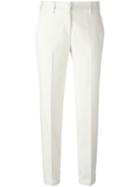 Ermanno Scervino Classic Trousers, Women's, Size: 42, White, Angora/virgin Wool