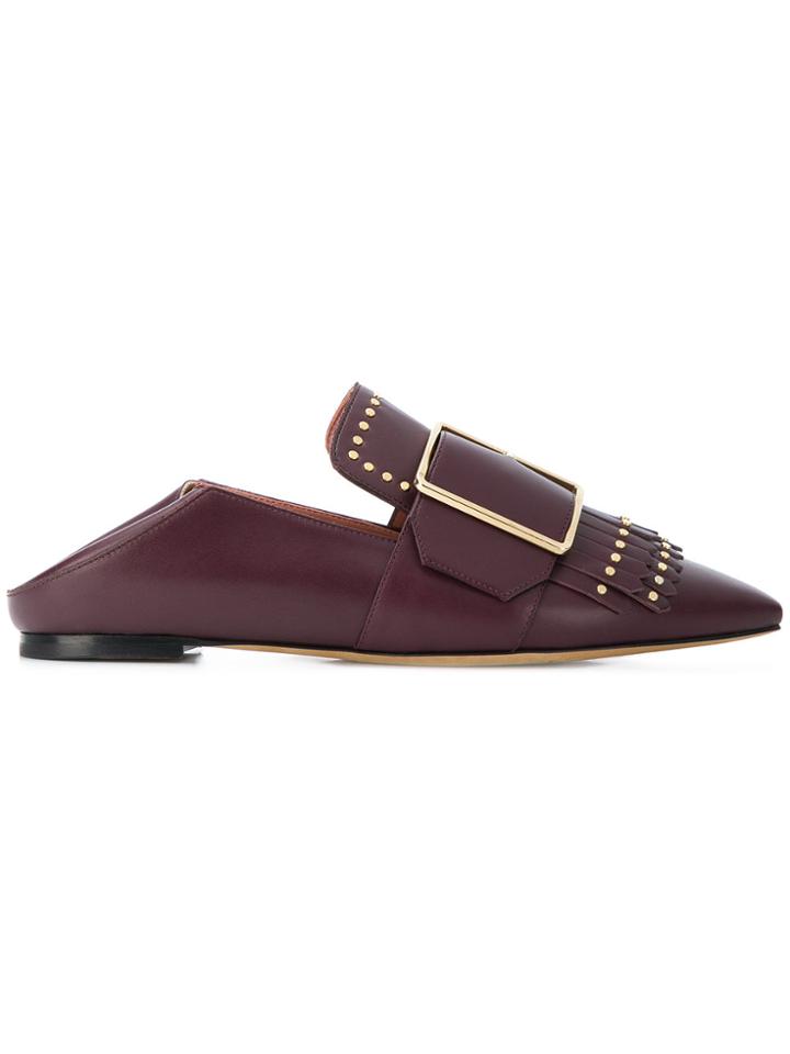 Bally Hamelia Flat Loafers - Pink & Purple