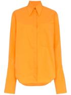 Rejina Pyo Orange Mira Oversized Collared Shirt - Yellow & Orange