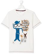 Little Marc Jacobs Teen Mr Marc Print T-shirt - White
