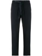 Entre Amis Razio Drawstring Suit Trousers - Blue