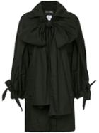 Chanel Pre-owned Ribbon Fitted Coat - Black