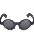 Kuboraum - Round Frame Sunglasses - Unisex - Acetate - One Size, Black, Acetate