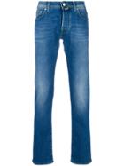 Jacob Cohen Washed Regular-fit Jeans - Blue