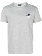 Alexander Mcqueen Crow And Skull T-shirt - Grey