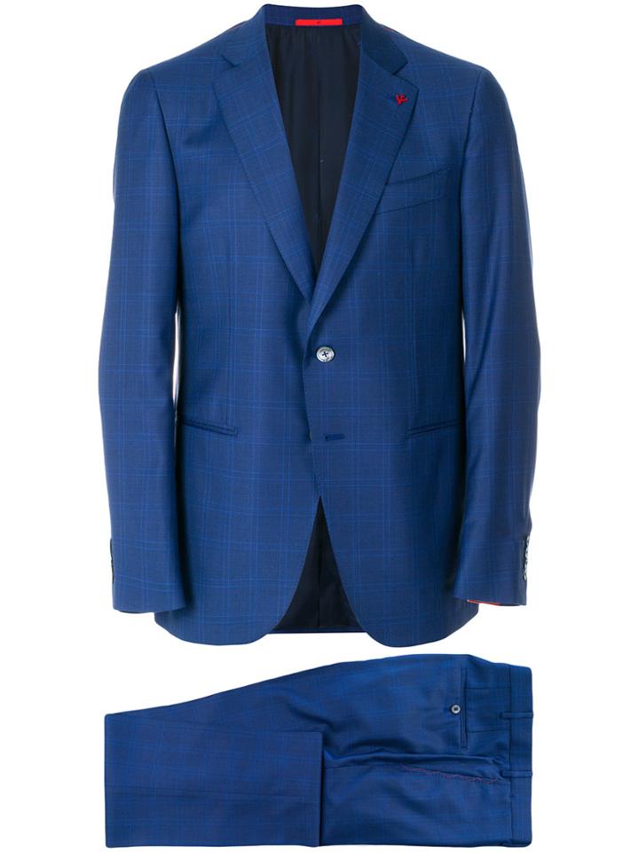 Isaia Classic Two Piece Suit - Blue