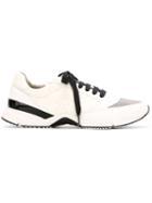 Brunello Cucinelli Panelled Low-top Sneakers, Women's, Size: 39.5, White, Leather/suede/metal Other/rubber