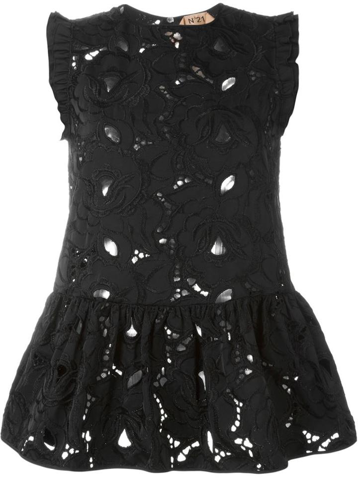 No21 Lace Peplum Top