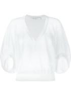 Givenchy Mesh Knit Sweater, Women's, Size: Medium, White, Cotton/polyamide