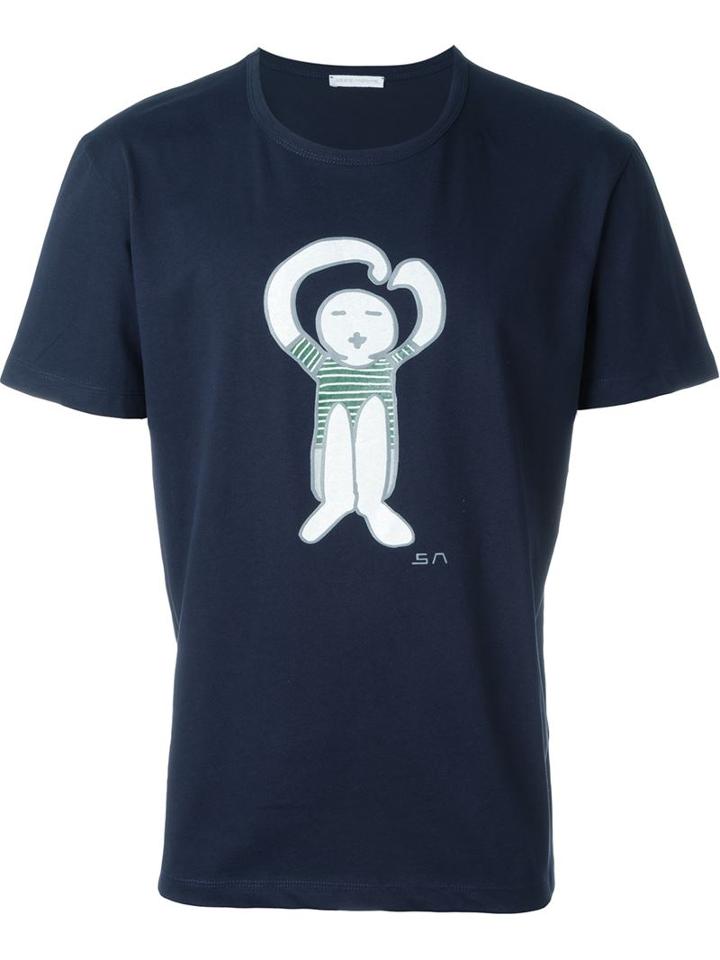 Société Anonyme 'da Hug' T-shirt, Men's, Size: Small, Blue, Cotton