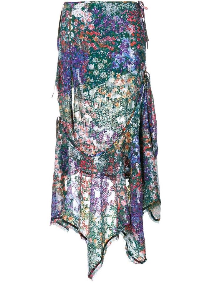 Marques Almeida Printed Floral Skirt